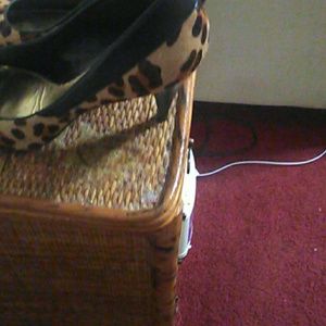 Brown Leopard Print Pumps